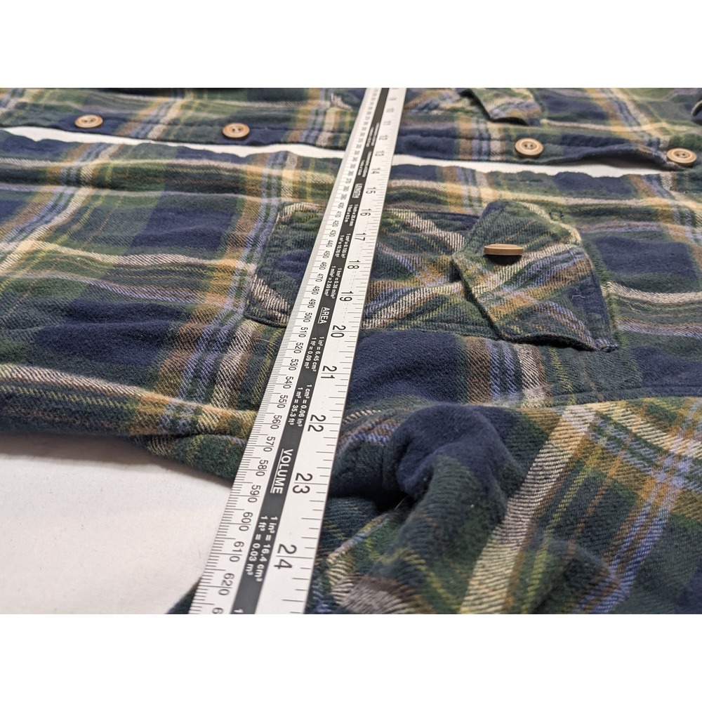 Solaris Men's Plaid Flannel Lined Shirt Jacket Size Large - Picture 7 of 8